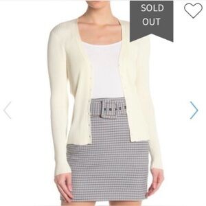 Veronica Beard Keke B Ribbed‎ Cardigan Size M